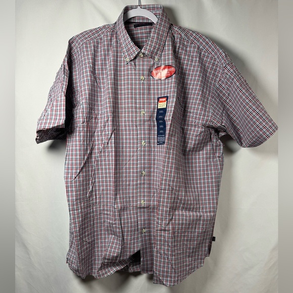 Wrangler Red and Blue Casual Button Down Shirt 2XL - Picture 1 of 11